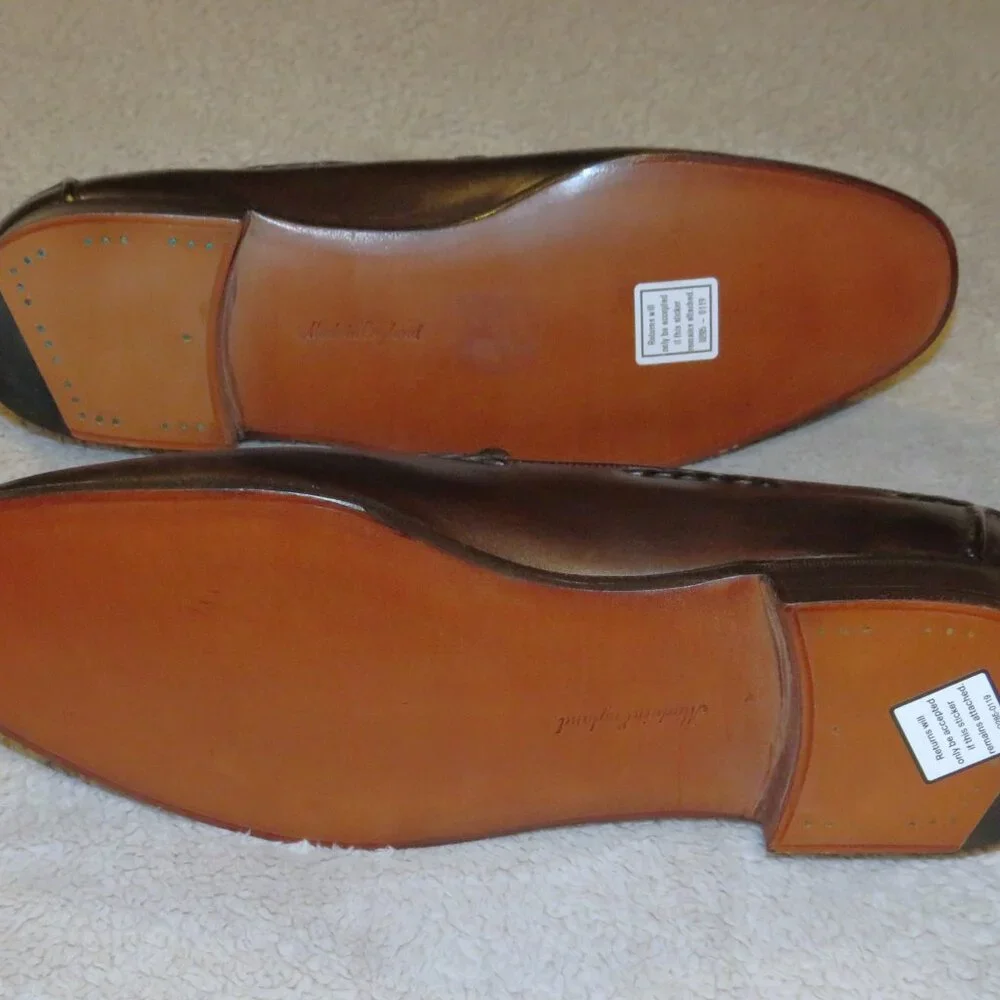 Edward Green Belgravia Dark Oak Antique Loafers 10.5 C NWB - Picture 9 of 15